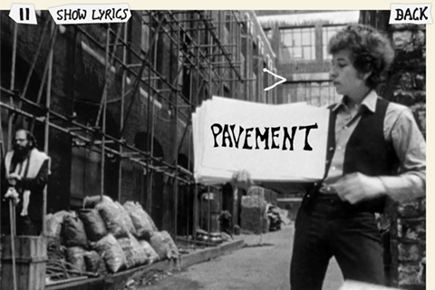 screenshot zum subterranean homesick blues